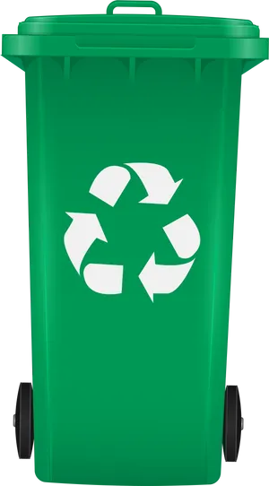 Green Recycling Bin Icon