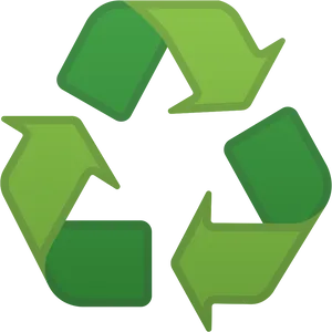 Green Recycling Symbolon Blue Background.png PNG image