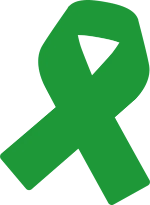 Green Ribbon Awareness Symbol PNG image