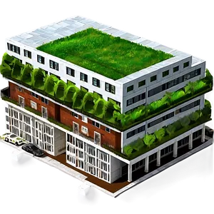 Green Roof Buildings PNG Utm9 PNG