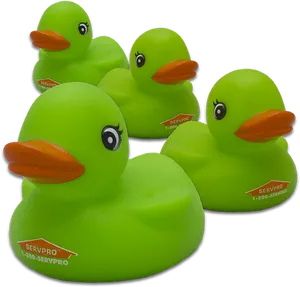 Green Rubber Ducks Promotional Items PNG
