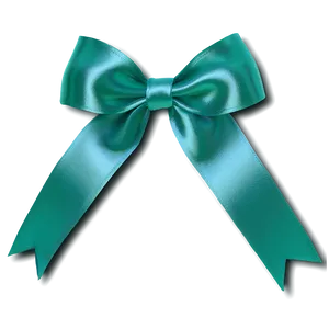 Green Satin Ribbon Bow PNG 05062024