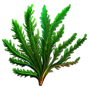 Green Seaweed Illustration PNG Hug19