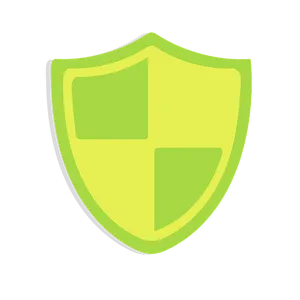 Green Shield Security Icon PNG image