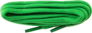 Green Shoelace Isolatedon White Background PNG image