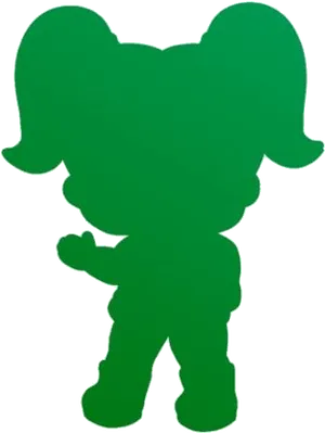 Green Silhouette Lol Doll PNG image
