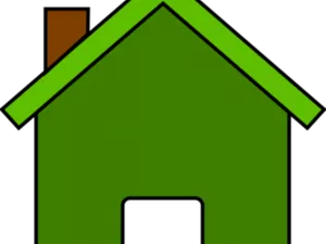 Green Simple House Icon PNG image