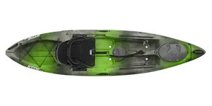Green Sit On Top Kayak Top View PNG image