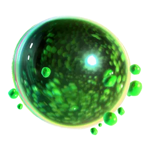 Green Slime Bubble PNG 35