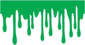 Green Slime Dripping Graphic PNG image