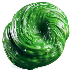 Green Slime Swirl PNG Skh