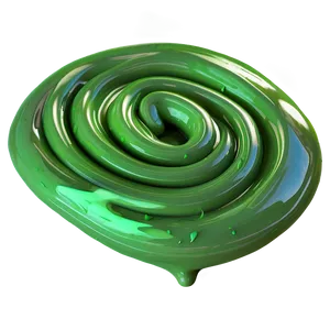 Green Slime Swirl PNG Xqd
