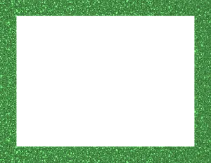 Green Sparkle Frameon Black Background