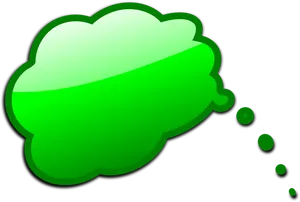 Green Speech Bubble Graphic PNG image