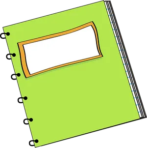 Green Spiral Notebook Clipart PNG image