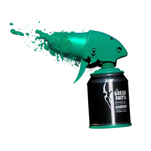 Green Spray Paint PNG 18