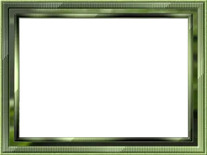 Green Striped Frame Black Center PNG image