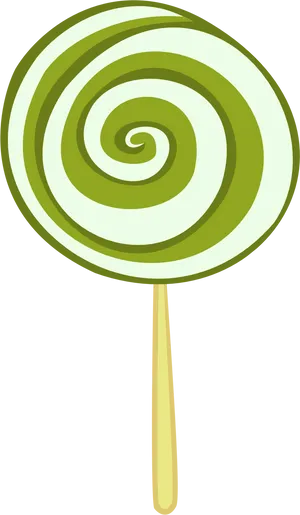 Green Swirl Lollipop