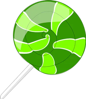 Green Swirl Lollipop