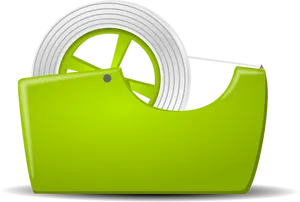 Green Tape Dispenser Vector Illustration PNG image