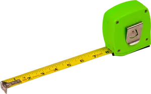 Green Tape Measure Extended PNG