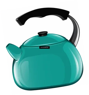 Green Teapot Design PNG image