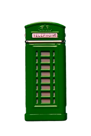 Green Telephone Booth PNG image