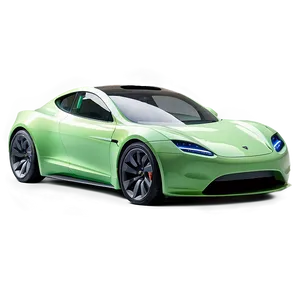 Green Tesla Roadster Eco-friendly Png 26 PNG image