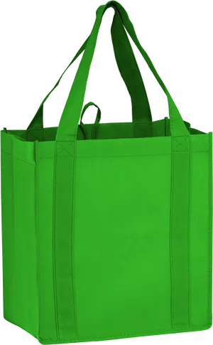 Green Tote Bag Isolated PNG image