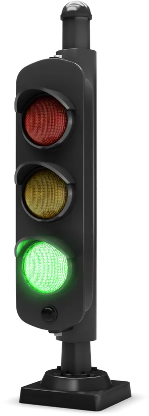 Green Traffic Light Illuminated PNG image