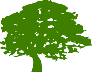 Green Tree Silhouette