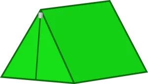 Green Triangular Prism Illustration PNG image