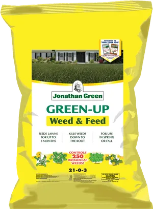 Green Up Weedand Feed Lawn Care Product PNG image