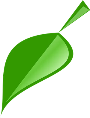 Green Vector Leaf Illustration