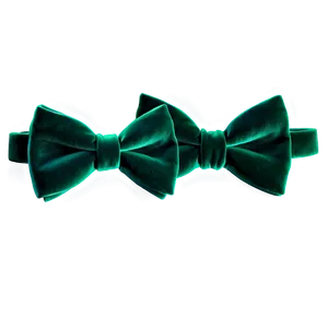 Green Velvet Bow Tie PNG 71