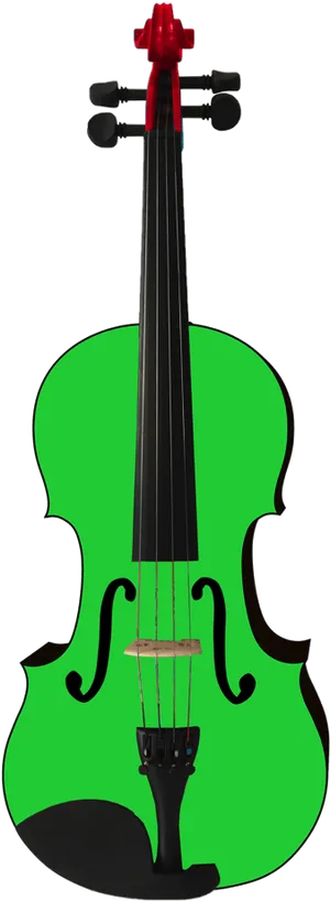 Green Violin Isolated Background.png PNG image