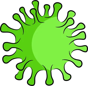 Green Virus Illustration PNG image