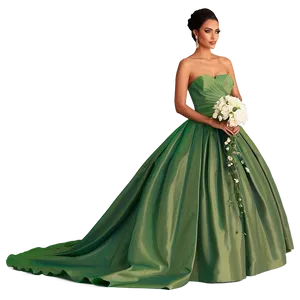 Green Wedding Gowns PNG Jsn PNG
