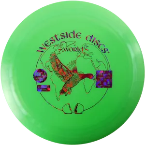 Green Westside Discs Frisbee PNG image