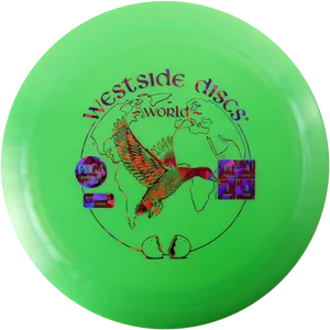 Green Westside Discs Frisbee PNG image