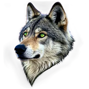 Green Wolf Eyes PNG 06292024