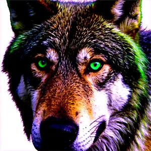 Green Wolf Eyes PNG 06292024