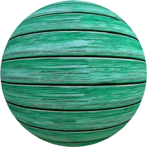 Green Wood Texture Sphere PNG image