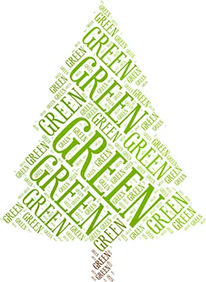Green Word Tree Word Cloud
