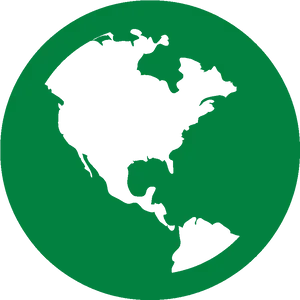 Green World Map Graphic PNG image