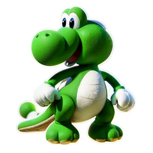 Green Yoshi Side View Png 5 PNG image