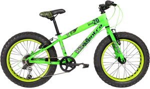 Green Youth Mountain Bike PNG