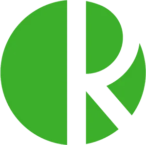 Greenand Black Abstract Logo