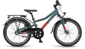 Greenand Red City Bike PNG image