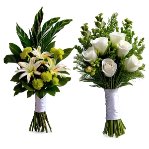 Greenery Wedding Bouquets PNG Are32 PNG
